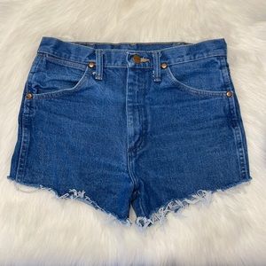 Wrangler High Waist Cutoff Shorts